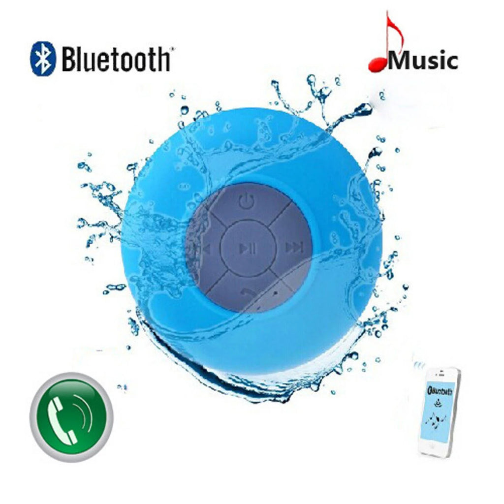 , Shower Speaker, IPX6 Waterproof Bluetooth Speaker, Loud HD Sound, Portable Wireless Speaker with Suction Cup & Sturdy Hook, Built-In Mic, for Shower, Pool, Beach, Black