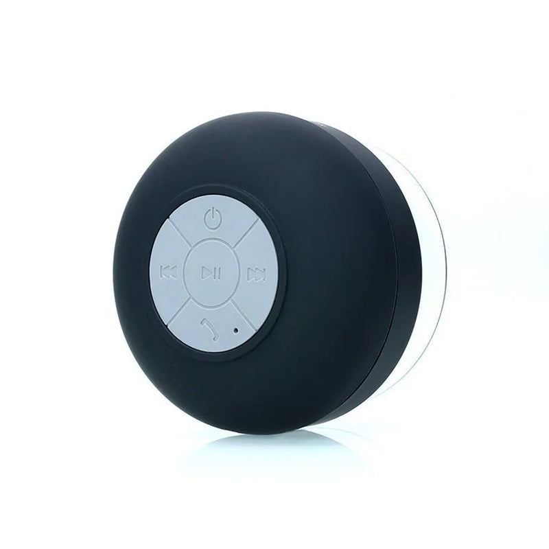 , Shower Speaker, IPX6 Waterproof Bluetooth Speaker, Loud HD Sound, Portable Wireless Speaker with Suction Cup & Sturdy Hook, Built-In Mic, for Shower, Pool, Beach, Black